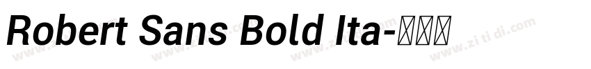 Robert Sans Bold Ita字体转换